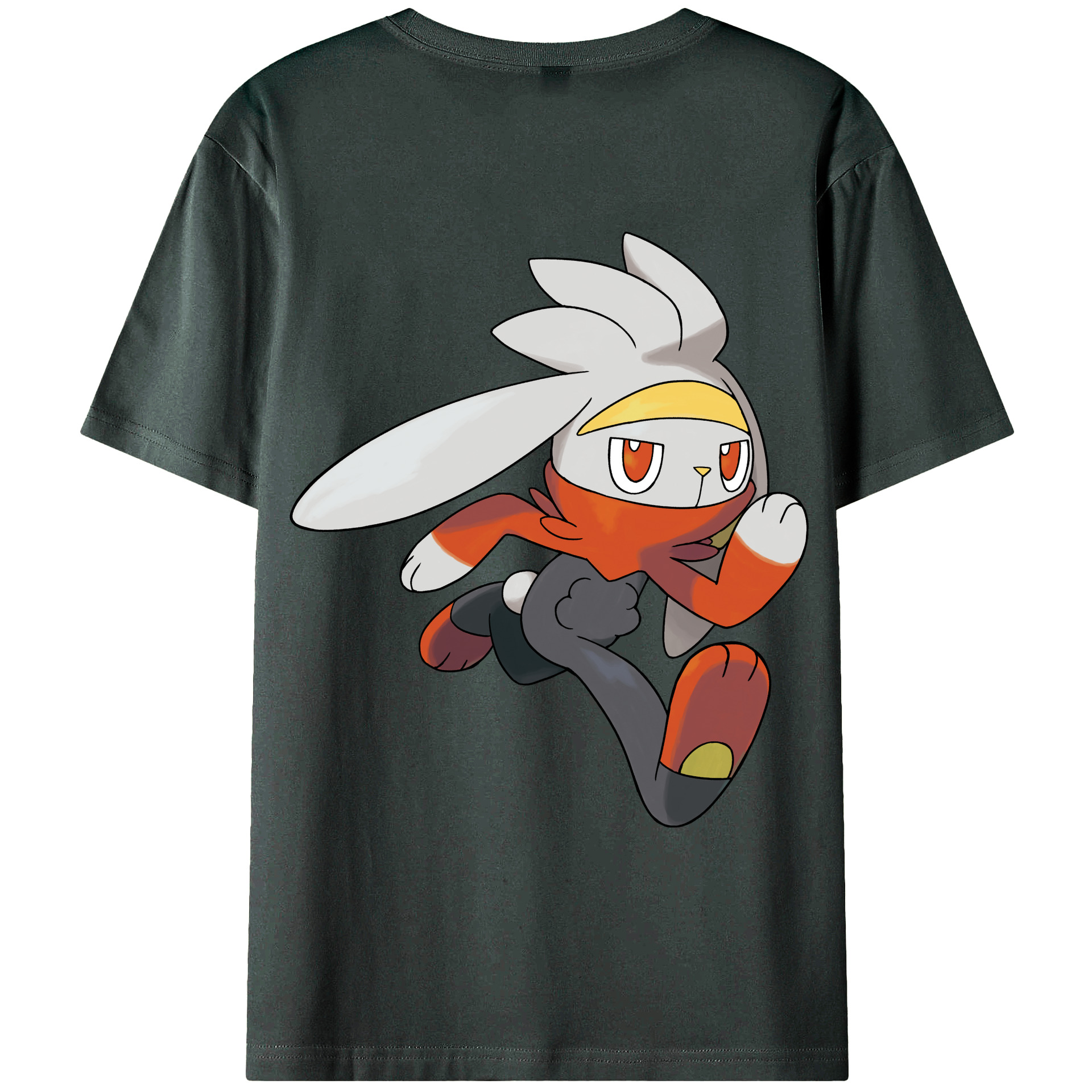（画像用） ポケットモンスター Pokémon 綿100％ メンズ半袖Tシャツ（バックプリント） 通気性
